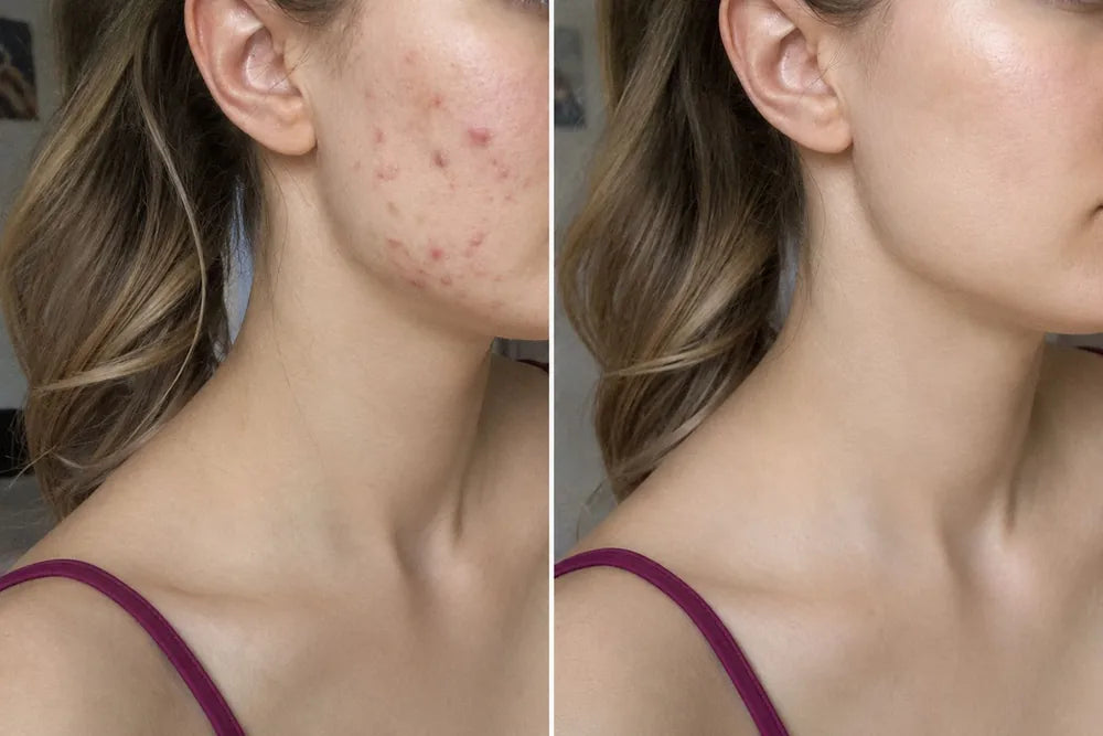Antes y después · antiacné