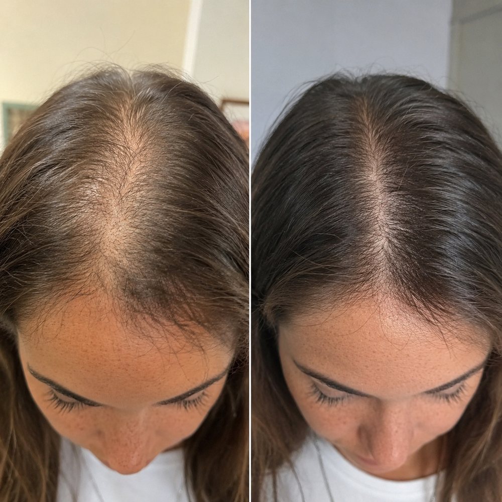 Antes y después · coronilla